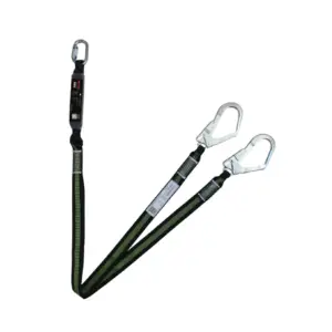 Forked Webbing Lanyard with Shock Absorber